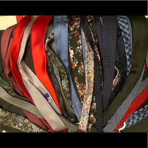 Name brand ties, 5 each, 2 for 9 or take 10 for 40